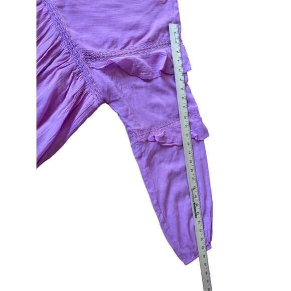 Free People Seashell Skort Romper size M Pink Boho - Picture 7 of 10